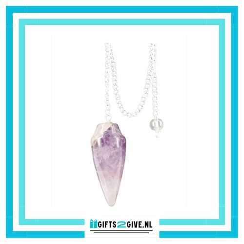 Amethist pendel druppel1