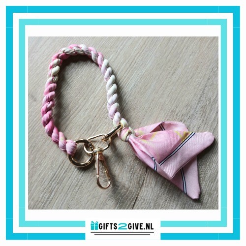 Armband sjaal roze