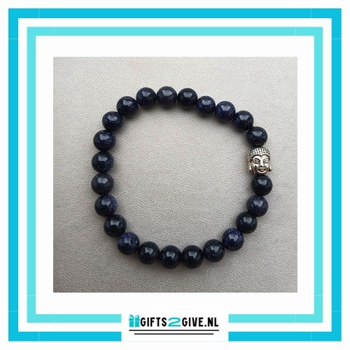 Boeddha  blauwe goudsteen