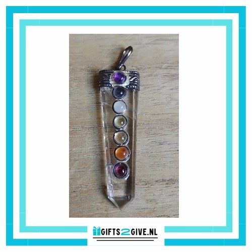 Chakra hanger bergkristal 1