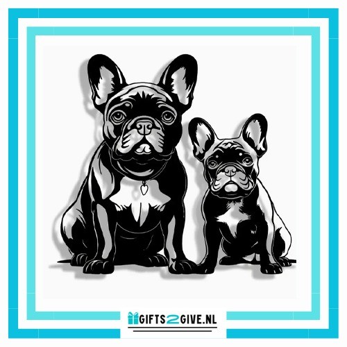 Franse bulldog set