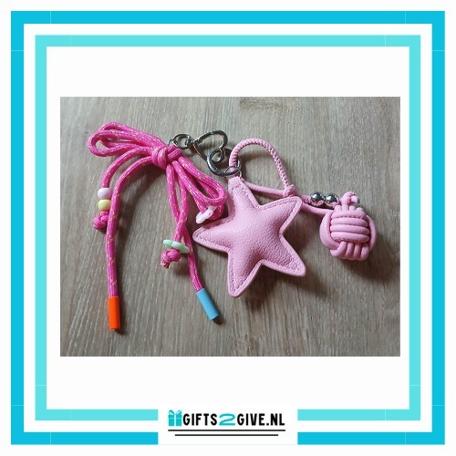 Tasbedel ster roze1jpg