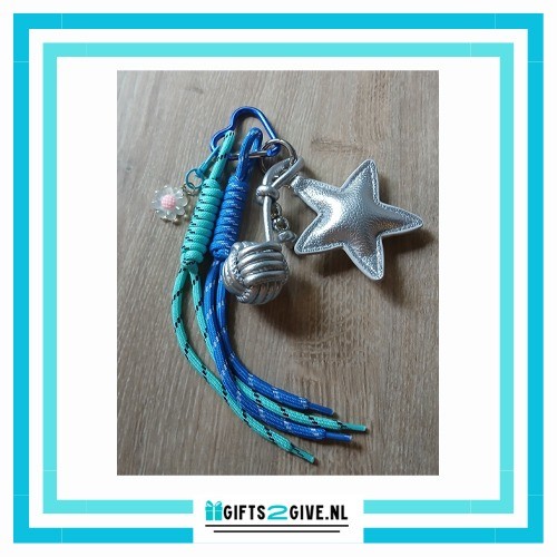 Tasbedel ster zilver1